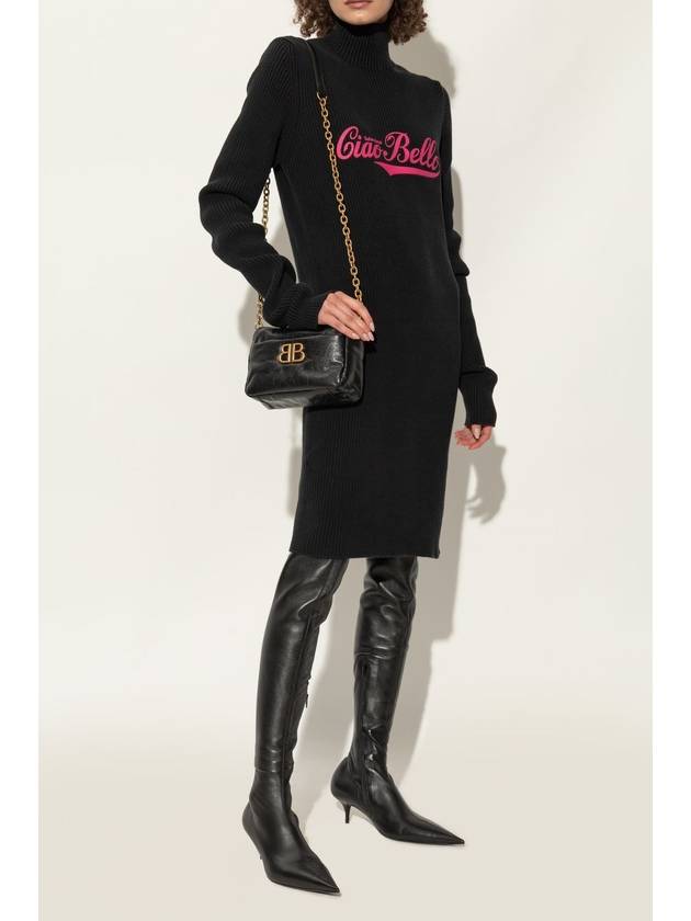 Balenciaga Avenue Nappa Leather Long Boots Black