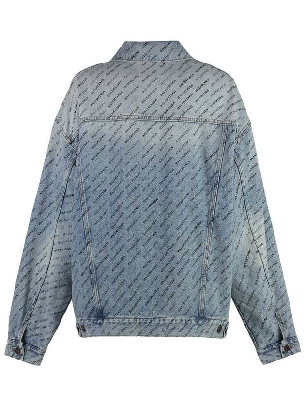 Balenciaga all-over logo print denim jacket 799555TQW66_4141
