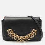 Chloe Black Leather Drew Bijou Clutch Bag