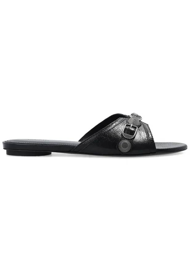 Balenciaga Cagole Flat Slipper Black