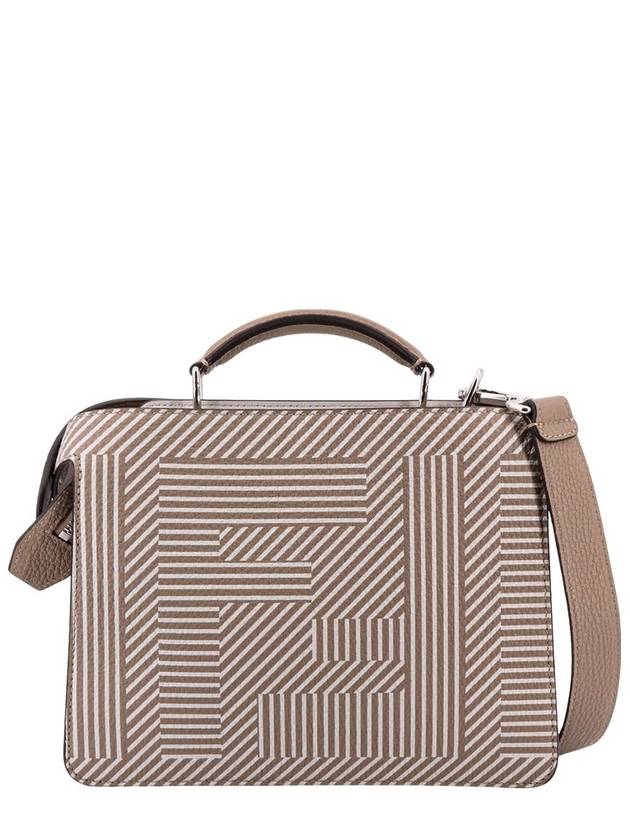 Fendi Peekaboo ISeeU Mini Leather Tote Bag Beige