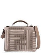 Fendi Peekaboo ISeeU Mini Leather Tote Bag Beige