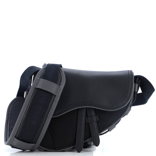 Dior x Sacai Saddle Crossbody Bag Technical Fabric and Leather Mini