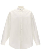 Balenciaga Outerwear Large Fit Shirt White
