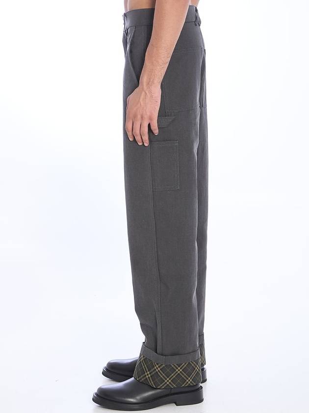 Burberry Cotton Carpenter Straight Pants Black