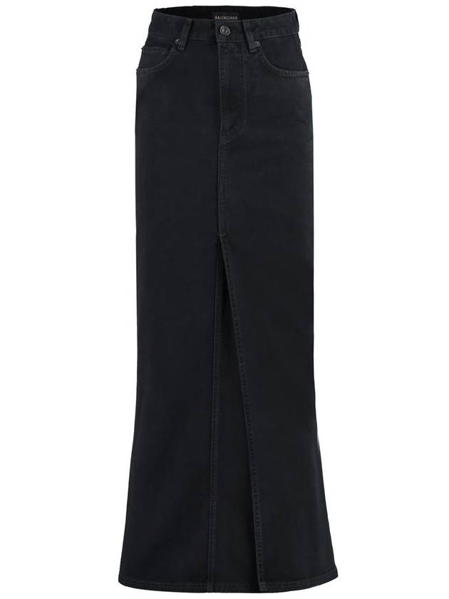 Balenciaga Maxi H-Line Skirt Black