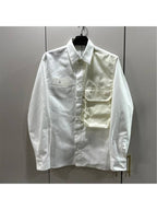 40 x Sakai Men s Monogram Pocket Over Cotton Shirt Jacket White Dior