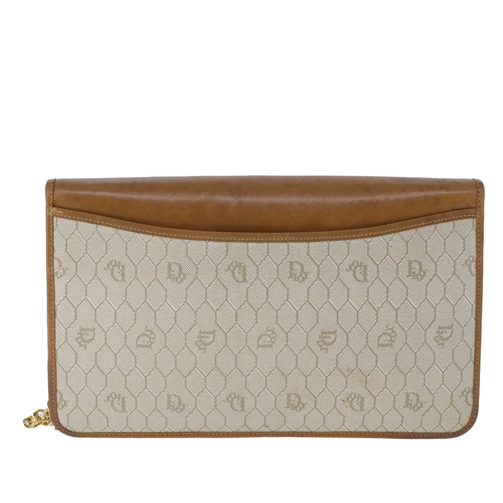 Dior Honeycomb  Canvas Shoulder Bag (Pre-Owned)