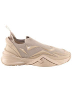 Fendi Flow Mesh Low Top Sneakers Beige
