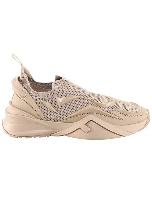 Fendi Flow Mesh Low Top Sneakers Beige