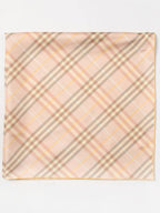 Burberry Check Silk Scarf Tea Cup