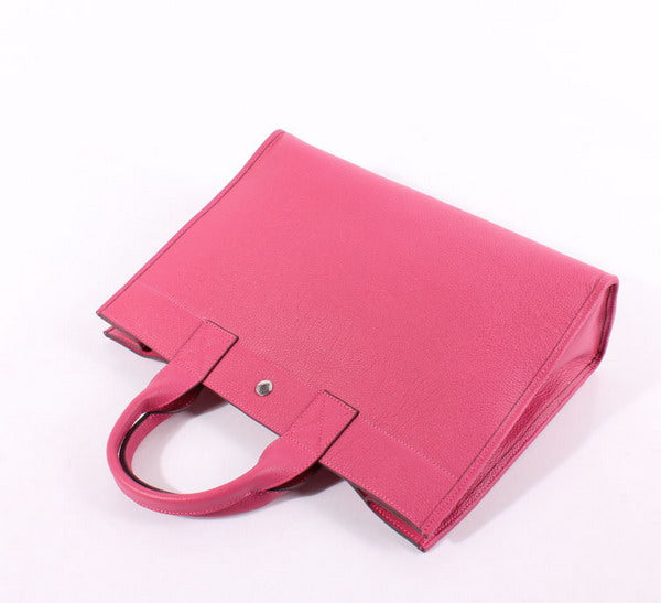 Hermes Briefcases 6008 Ladies Cow Leather Pink