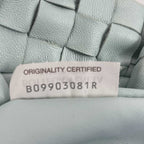 BOTTEGA VENETA - Mini Jodie Knotted Leather Washed Teal Blue Teen - Brand New