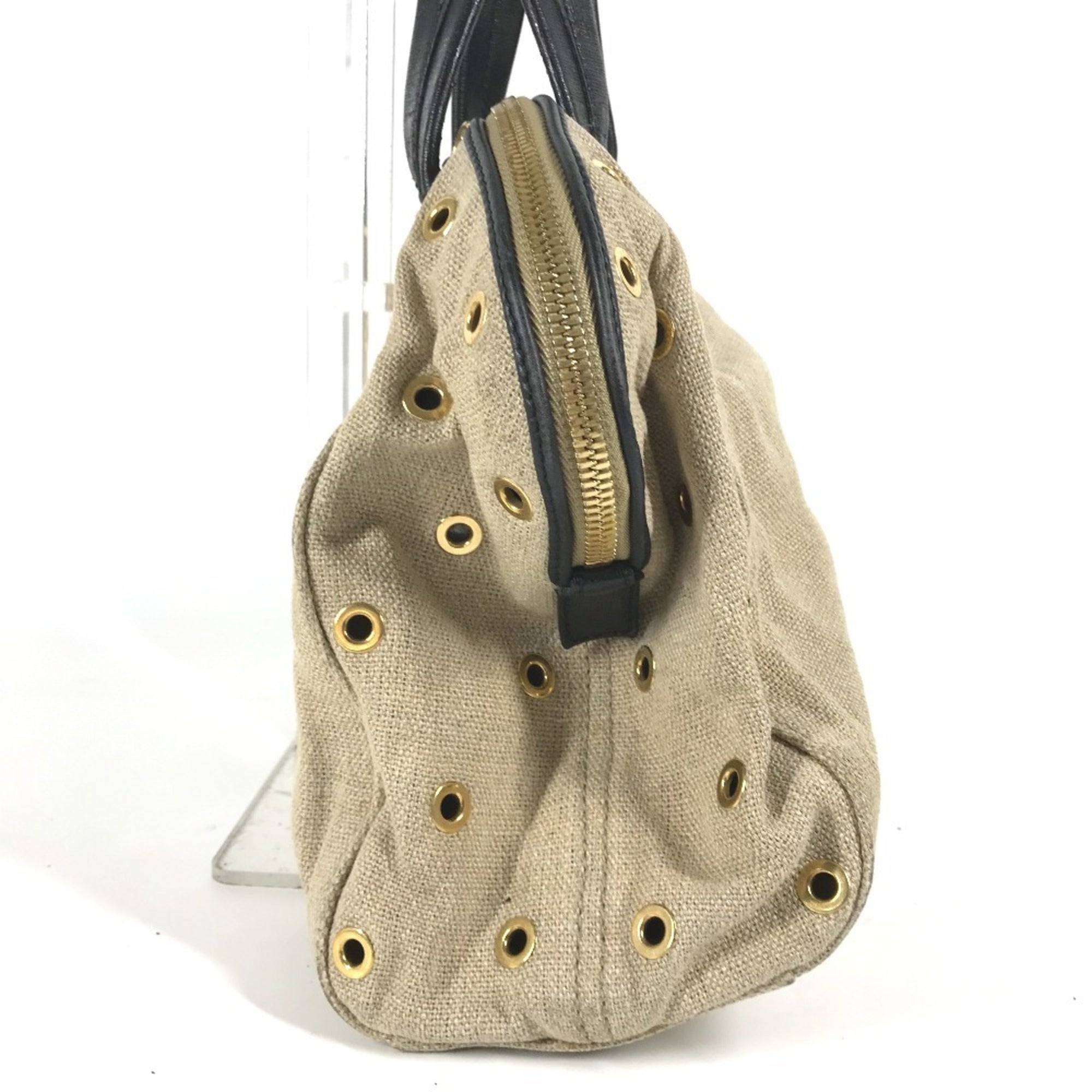 Fendi   Hemp Leather Handbag Shoulder Bag Tote Bag ()