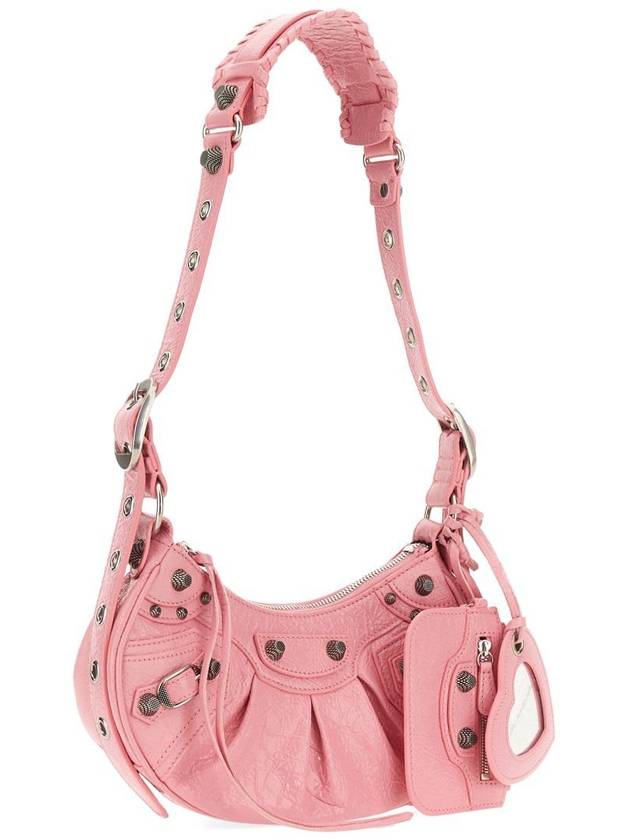Balenciaga Le Cagole XS Lambskin Shoulder Bag Pink