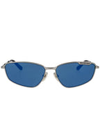 Balenciaga Eyewear Engraved Logo Rectangular Frame Sunglasses