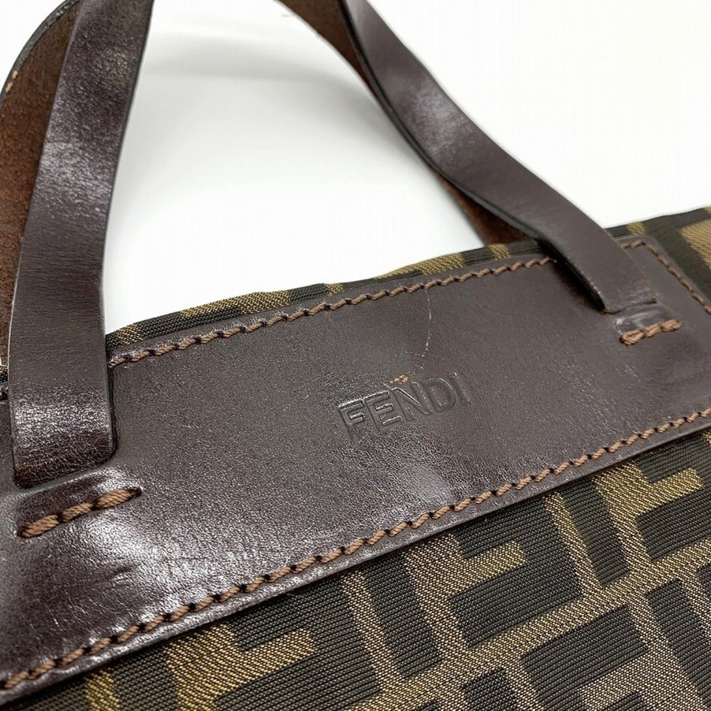 Fendi  Nylon Leather Tote Bag ()