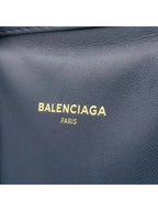 Balenciaga 443096 Navy small tote bag shoulder strap 2WAY