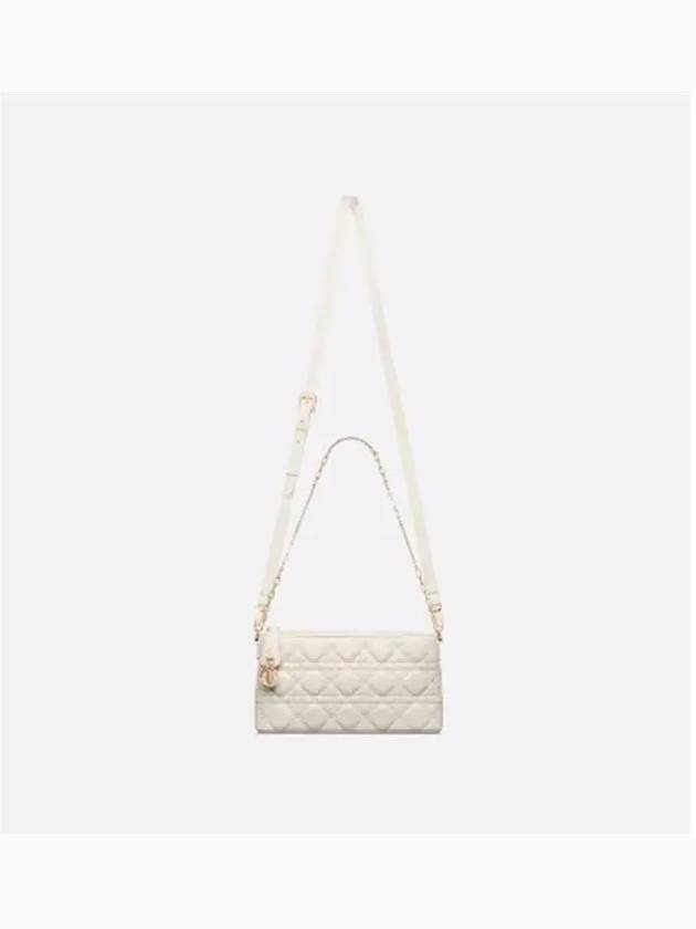 Miss Cannage Lambskin Small Shoulder Bag Latte Dior