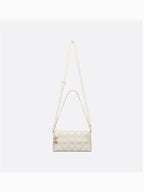 Miss Cannage Lambskin Small Shoulder Bag Latte Dior
