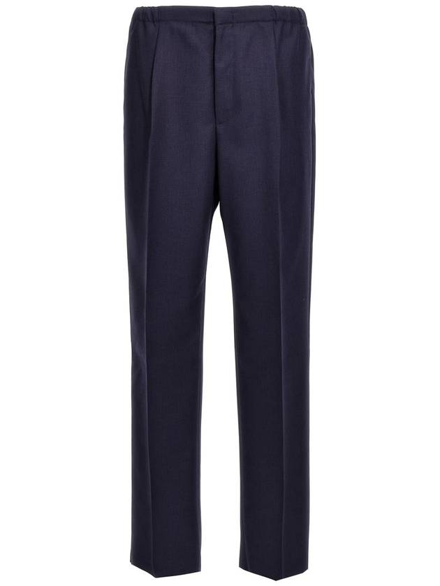 Fendi Wool Trousers Slacks Blue