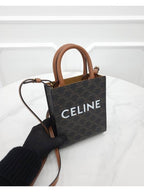 CELINE Triope Cabas Vertical Mini Tote Bag 1943772BZK
