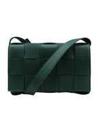 Bottega Veneta Intrecciato Cassette Cross Bag Green