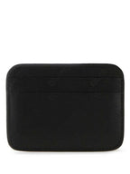 Balenciaga Embossed Logo Card Wallet Black