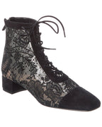 Dior Lace-up Leather Bootie
