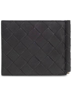 Bottega Veneta Bottega Veneta Leather Bifold Wallet, Men's, Grey