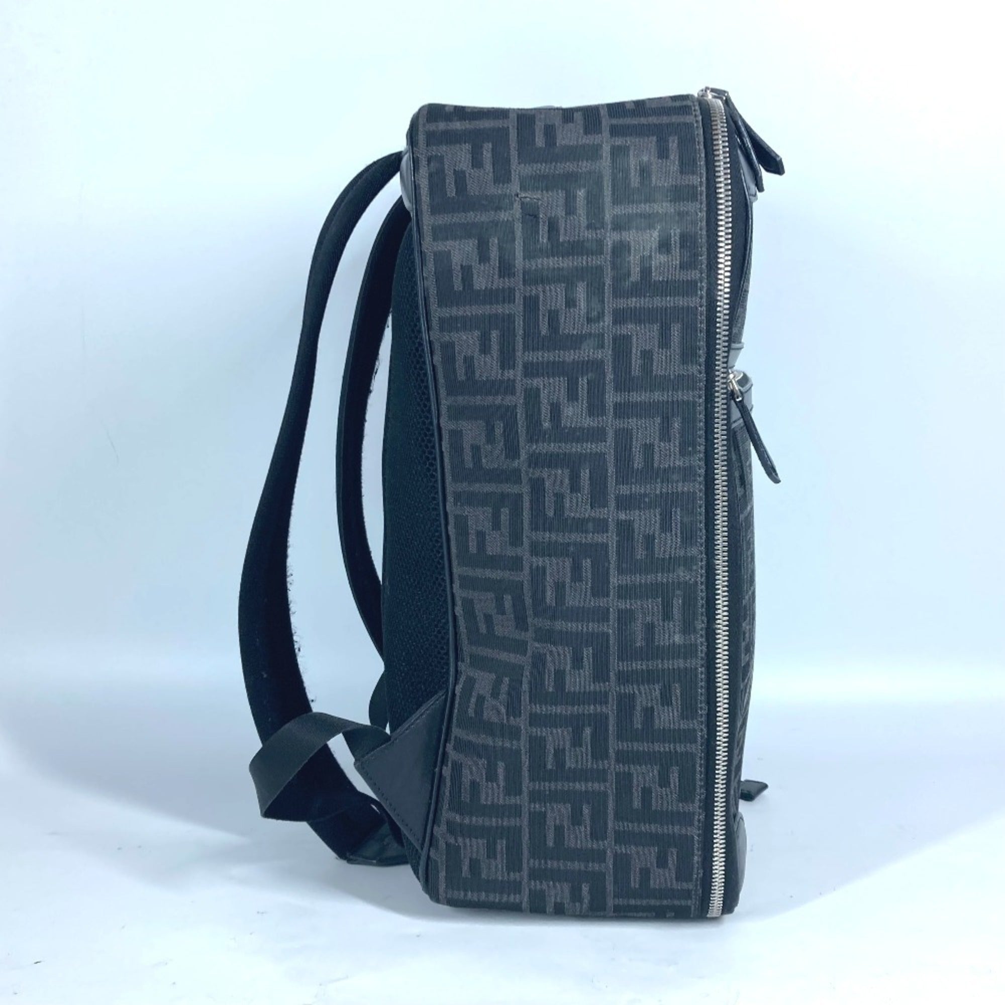 Fendi   Canvas Leather Backpack ()
