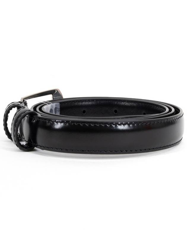 CELINE BC-02 18mm Leather Belt Black