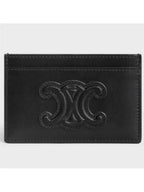 CELINE Coeur Triomphe Card Wallet Black