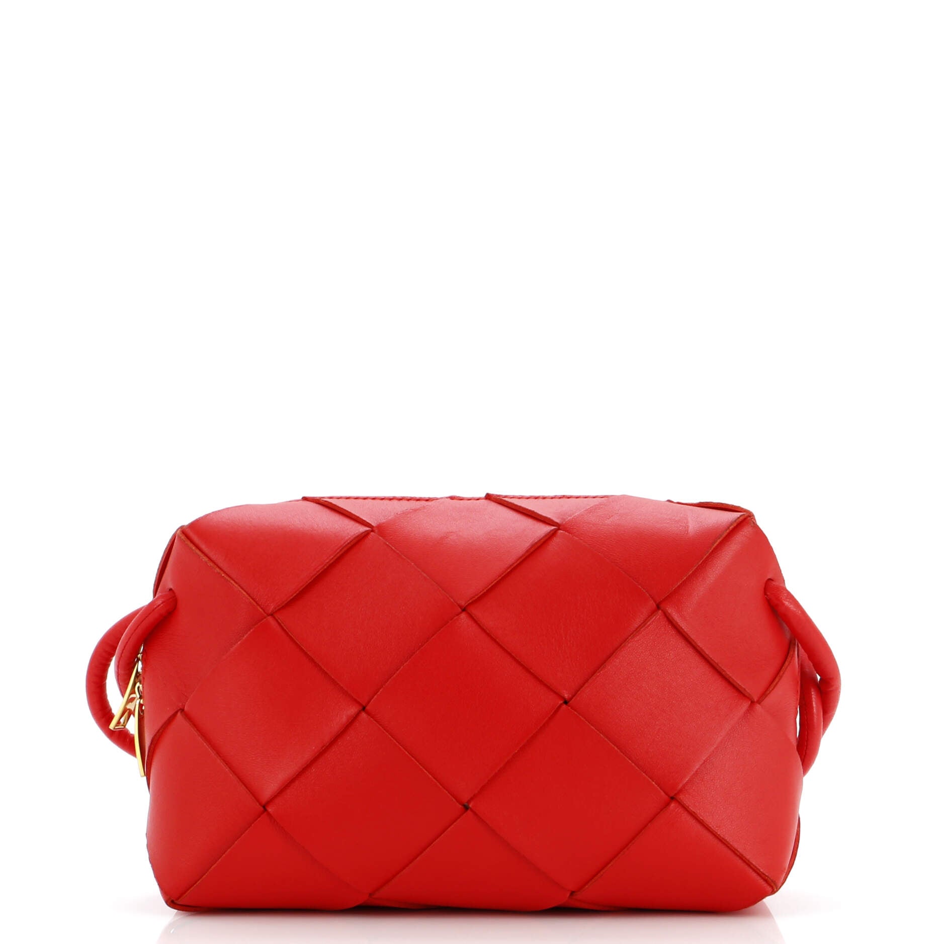 Bottega Veneta Cassette Camera Crossbody Bag Maxi Intrecciato Leather Small