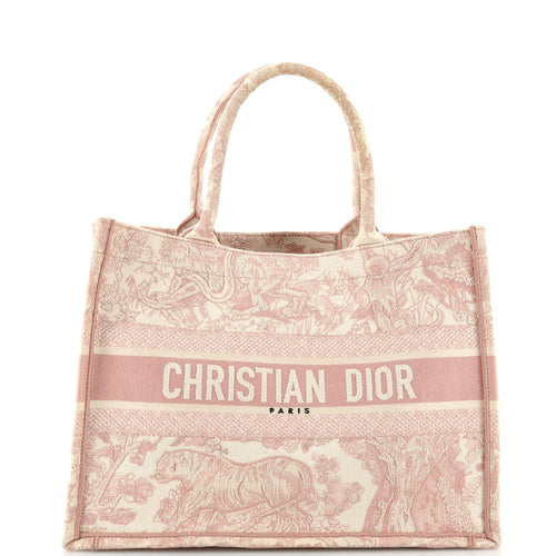 Dior Book Tote Embroidered Canvas Medium