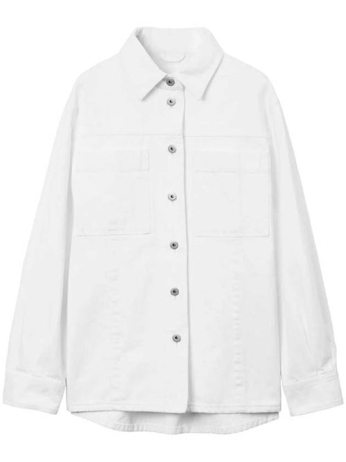 Burberry EKD logo embroidered denim shirt jacket 8073161