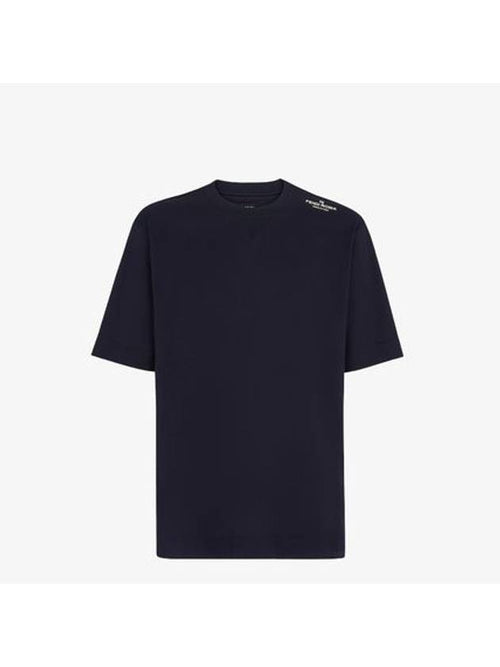 Fendi Jersey Short Sleeve T-Shirt Blue