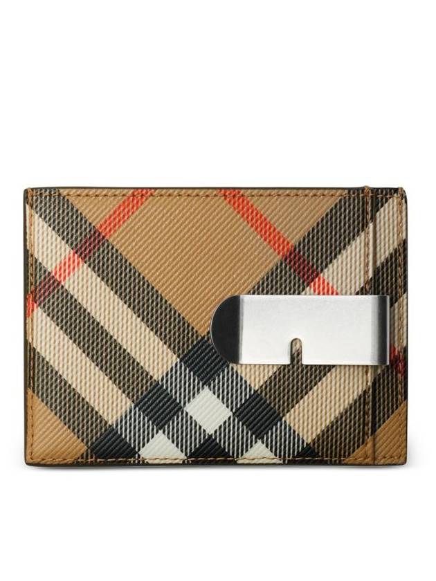 Burberry Check Card Wallet Beige