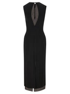 Fendi Jersey Metallic Yarn Long Dress Black