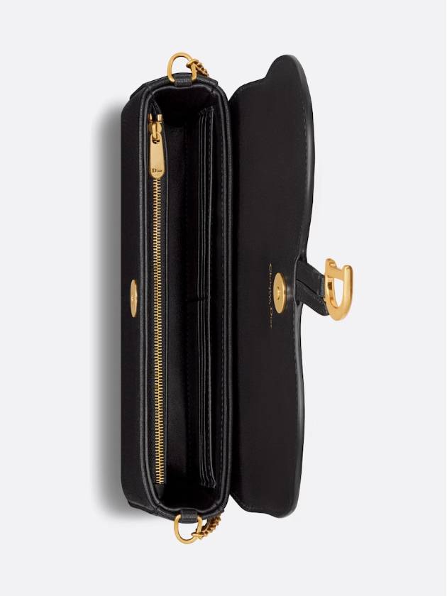 Saddle Chain Pouch Bag Black Dior