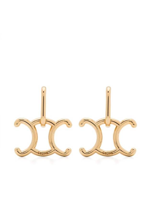 CELINE Triomphe Lock Earrings