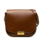 Saint Laurent Shoulder Bag in Calf Leather Brown 532985