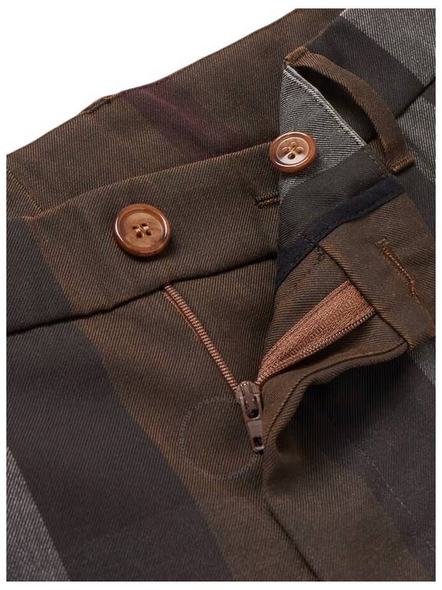 Burberry Straight Leg Pleated Check Twill Trousers 8070154 B0080434945