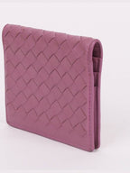 Bottega Veneta Light pink leather women s card wallet