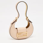Fendi Peach Leather Mini Cookie Hobo
