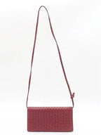 Bottega Veneta 598290 Red Intrecciato WOC Mini Cross Bag