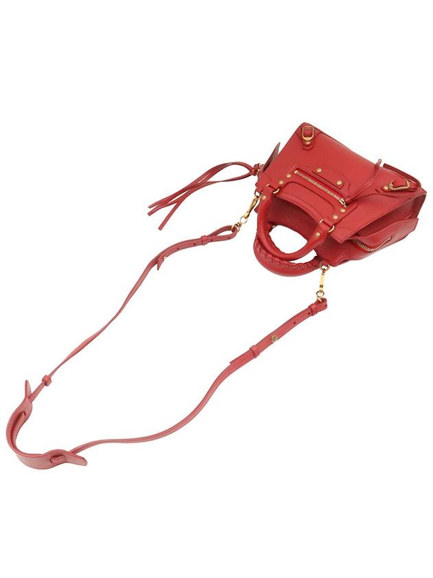 Balenciaga Red Calfskin Neo Classic Top Handle Mini City 2WAY 638524
