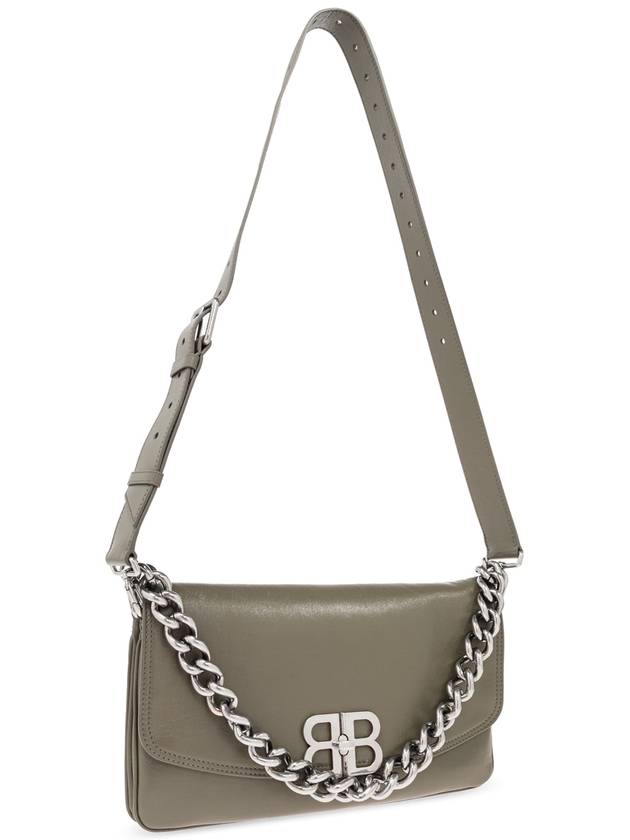 Balenciaga Balenciaga Leather Shoulder Bag, Women's, Green