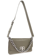 Balenciaga Balenciaga Leather Shoulder Bag, Women's, Green