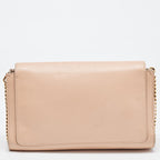 Chloe Peach Leather Elle Shoulder Bag